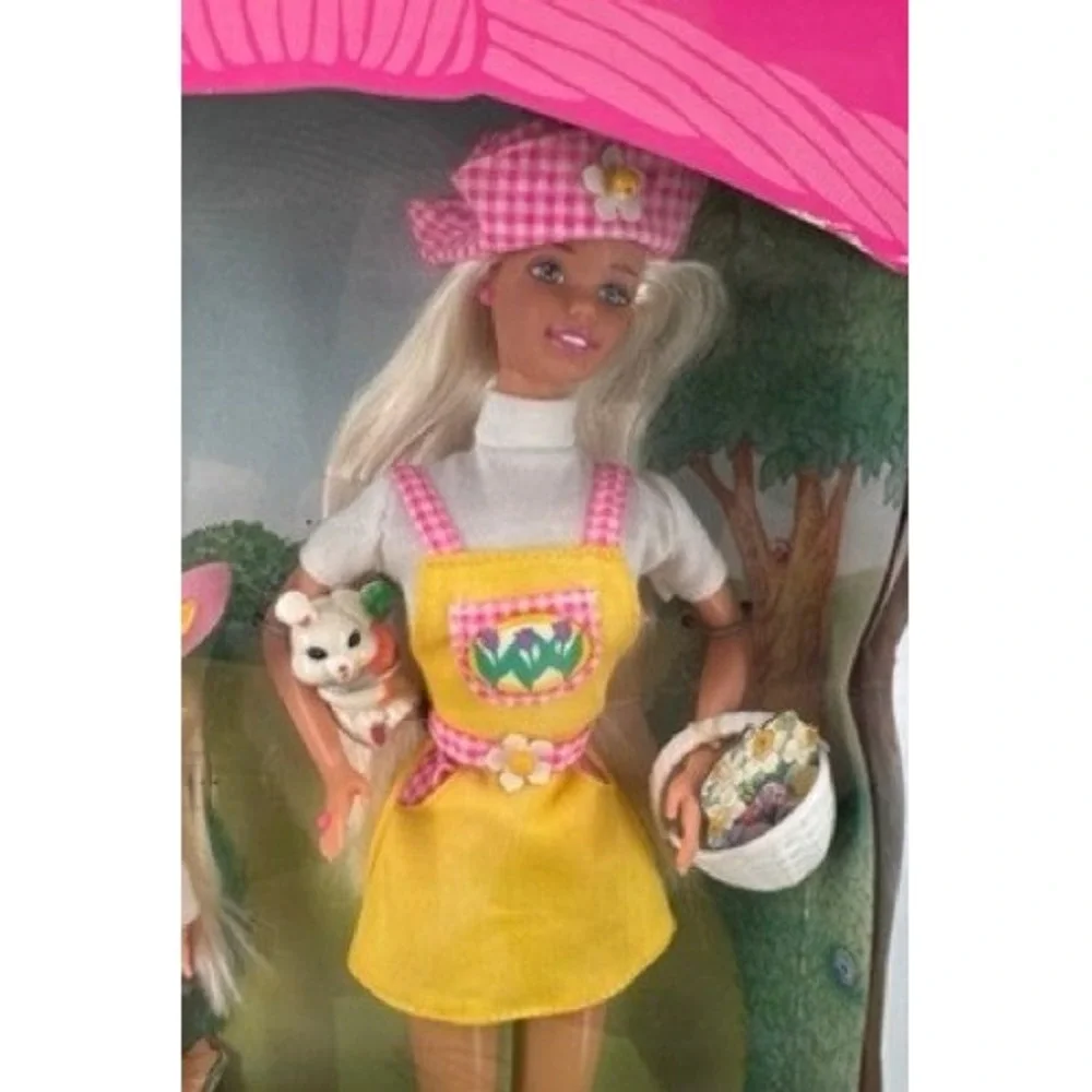Vintage 1997 Barbie and Kelly Easter Egg Hunt Gift Set Special Edition Mattel